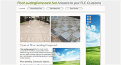 Desktop Screenshot of floorlevelingcompound.net