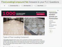Tablet Screenshot of floorlevelingcompound.net